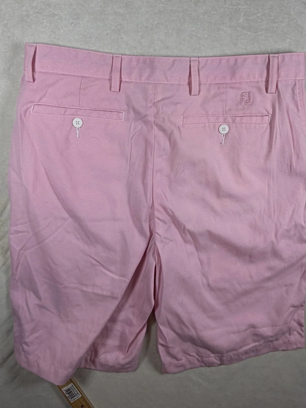 FootJoy 34W FJ Pink Flat Front Men's Chinos Golf Shorts